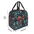 thumbnail image 3 of Pofeuu Squirrel Owl Autumn Maple Leaves Print Lunch Bag Lunch Box Insulated Lunch Bag Adult Lunch Box for Men and Women, 3 of 8