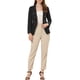thumbnail image 2 of BLAZER DE JEAN PARA MUJER INSPIRADOR CHIC, CON SOLAPA Y MANGA LARGA, CHAQUETA DE DENIM NEGRA, 2 of 6