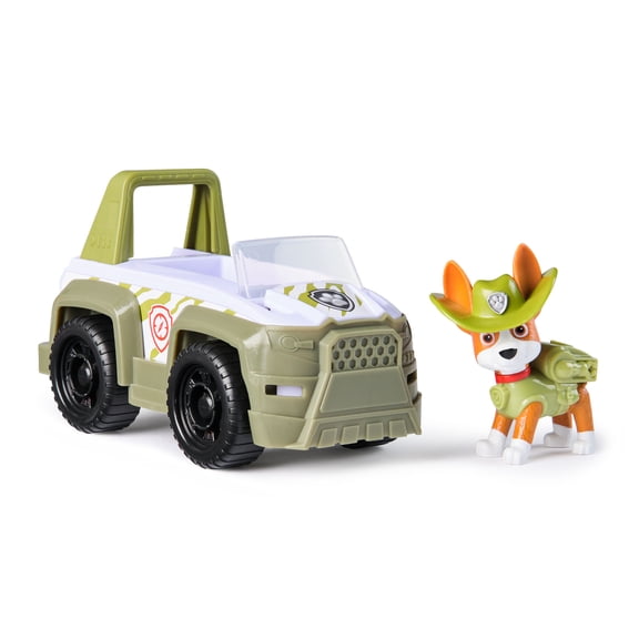 PAW Patrol Jungle Vehicle with Collectible Tracker Figure, Sustainably Minded Toys for Kids Ages 3