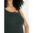 thumbnail image 6 of Square Neck Ribbed Buttoned Tank Top, 6 of 6