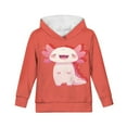 thumbnail image 6 of DISNIMO Axolotl Hoodie Girls Pullover Sweatshirt Kids Boys Hoodies Size 8-10 Sports Hoodie Hooded Sweatshirts with Pockets Unisex Fall Clothes Children Long Sleeve Hoodie Red Soft, 6 of 7