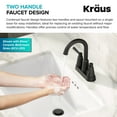 thumbnail image 4 of KRAUS Ramus 2-Handle 4-inch Centerset Bathroom Faucet in Matte Black with Pop Up Drain and Supply Lines, 4 of 9