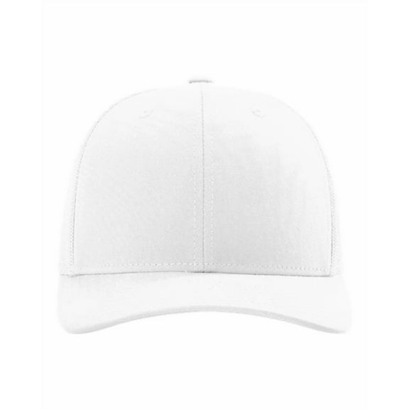 Richardson 112PL R-Flex Mesh-Back Trucker Caps - White