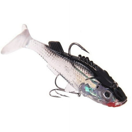 7.6Cm Soft Lures PVC Durable Bass Trout Shad Crank Worm Fishing Sharp Baits