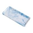 thumbnail image 1 of Bandeja de servicio con textura de mármol, bandeja de almacenamiento para baño, cocina, encimera y comedor. Azul Pequeño, 1 of 9