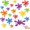 18 Pcs, variant on 3 Size Self-Adhesive Paint Splatter Cutouts, Multicolor Art Paint Cutouts