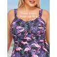 thumbnail image 5 of Summer Mae Plus Size Two Piece Swimsuits for Women Tankini Bathing Suits Flowy Swim Dress with Shorts, 5 of 7