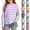 Purple, variant on Fancifize Girl's Striepd Fall Shirts, Long Sleeve Crewneck Tshirts, Girls Trendy Casual Pullover Tops 3-14 Years