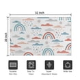thumbnail image 5 of White Boho Bohemia Rainbow Clouds Sun Pattern Door Rugs,Washable Non Slip Door Mats Indoor,Decorative Door Mats,Entry Mat Indoor for Entrance,Bedroom,Kitchen,Bathroom,20"x32", 5 of 6