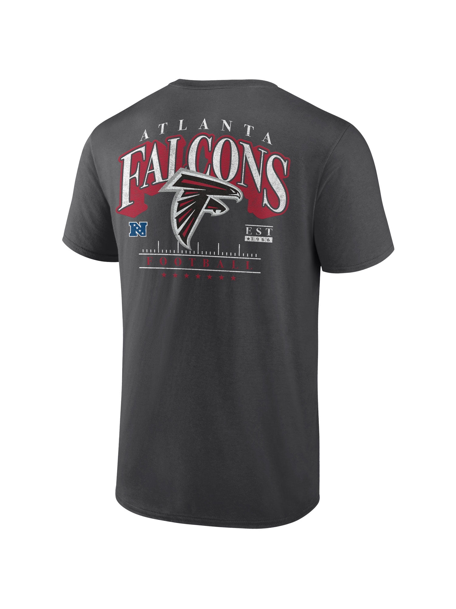 NFL Atlanta Falcons Men's Cotton Faded Black Short Sleeve T-Shirt
