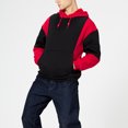 thumbnail image 3 of Sudadera con capucha para hombre, manga larga, bolsillo, cordón, dobladillo elástico, corte informal, sudadera para hombre para deporte, 3 of 6