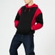 thumbnail image 3 of Sudadera con capucha para hombre, manga larga, bolsillo con cordón, dobladillo elástico, ajuste informal, sudadera para hombre para deporte, negro rojizo S, 3 of 6