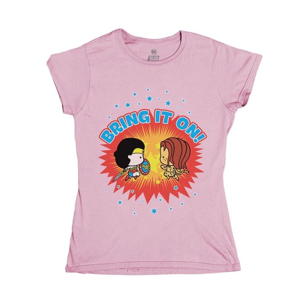 Playera Fan Army Justice League Talla 6 bring it on manga corta rosa
