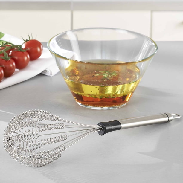 Leifheit Medium Speed Quirl Spiral Whisk, Black and Silver