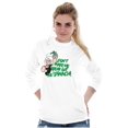 thumbnail image 3 of Don't Make Me Break Out The Spinach Long Sleeve TShirt Men Women Brisco Brands M, 3 of 6