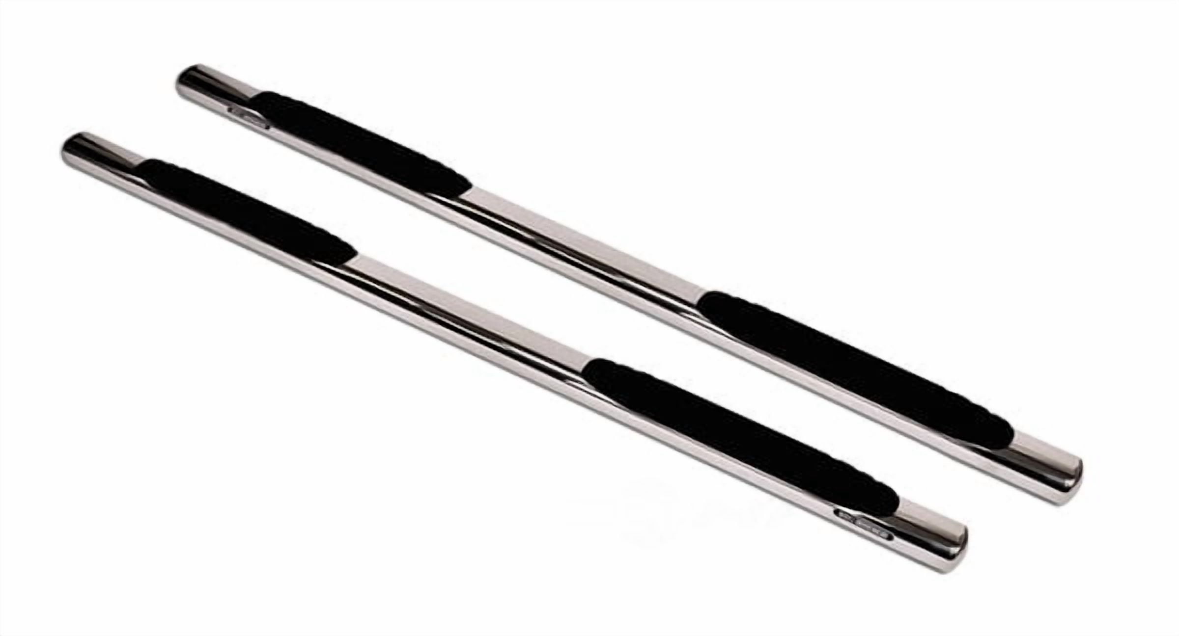 Big Country 39408766 4^ Widesider Platinum Bars - 87^ Long - Stainless - Channel Mount - Cab length