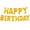 Gold, variant on Eco Friendly 16 Inch Birthday Mylar Foil Letter Balloons, Reusable Birthday Banner Decoration for Kids and Adults Party Celebrations TIKA