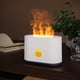 thumbnail image 4 of Difusor de aceite de efecto llama y humidificador de aromaterapia con apagado automático, niebla silenciosa, alimentado por USB para spa de oficina en casa - blanco o negro, 4 of 6
