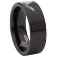 thumbnail image 3 of Caduceus Tungsten Carbide Ring, 3 of 9