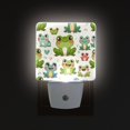 thumbnail image 3 of Cute Frogs and Heart Night Light 2 Pack LED Nightlight Plug into Wall Dusk to Dawn Sensor Soft White, 3 of 7