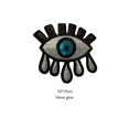 thumbnail image 1 of Evil Eye Iron On Patch Sequined Applique For Hoodie Sweatshirt DIY Fashion, 1 of 7