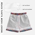 thumbnail image 3 of FORMRS Boys Swim Trunks Quick Dry Mesh Lining Beach Boardshorts, Sizes XS-XL, Colorful Mandala Pattern, 3 of 7