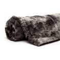 thumbnail image 2 of Chanasya Wolf Pattern Tie-Dye Faux Fur Throw Blanket - Gray, 2 of 3