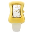 thumbnail image 2 of 2Tone Melting Shape Case Small Size Women's Bangle Cuff Watch, 2 of 3