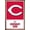 Bronze Framed Version, variant on MLB Cincinnati Reds - Logo 22 Wall Poster, 22.375" x 34"