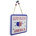 thumbnail image 3 of Northlight Patriotic "God Bless America" Metal Wall Sign - 8.75", 3 of 5