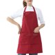 thumbnail image 1 of Moyic Delantal de cocina, cubierta protectora impermeable de lona, ​​delantales sencillos para el hogar, ropa de trabajo con bolsillo para Herramientas y accesorios para hornear rojo Moyic HA011665-02, 1 of 6