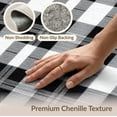 thumbnail image 6 of ODIKA 3'x5' Washable Throw Rug Stain Resistant, Low Profile, Non-Slip Plaid Under Vintage Checkered Print Doormat Layering Layered for Entryway, Kitchen, Mudroom, 6 of 7