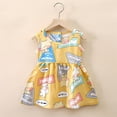 thumbnail image 2 of RTKFRFLM Toddler Girls Easter Rayon Princess Dress, Kids Summer Casual Lightweight Gown, Fashionable Holiday Spring Clothing, Soft Breathable Festive Sundress for Children, Comfortable 1-Piece Set, 2 of 3