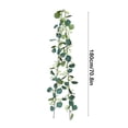 thumbnail image 3 of YOHAVEN Christmas Garland Decorations 6FT, Green Artificial Rattan Hanging Vines, Holiday Festive Leaf Garland for Mantle Fireplace Christmas Tree Front Door Wall Indoor Outdoor Home Decor, 3 of 6