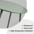 thumbnail image 6 of CERBIOR Metal Tray End Table, Round Accent Coffee Side Table, Anti-Rust and Waterproof Sofa Side Table for Living Room Bedroom Balcony (Bright Green), 6 of 11