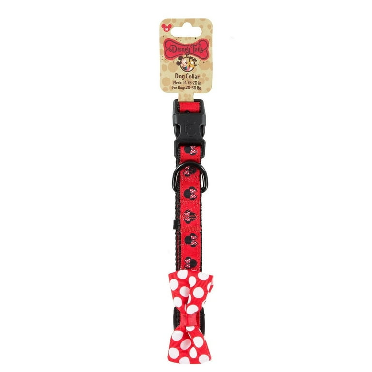 Disney ParksTails Minnie Dot Bow Dog Collar Medium New with Tags Walmart
