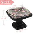 thumbnail image 3 of 4 Pcs Square Cabinet Handle Cupboard Knob Drawer Pulls Handle Toy Baby Behemoth Drawer Knobs with Screws Furniture Decoration, 3 of 5