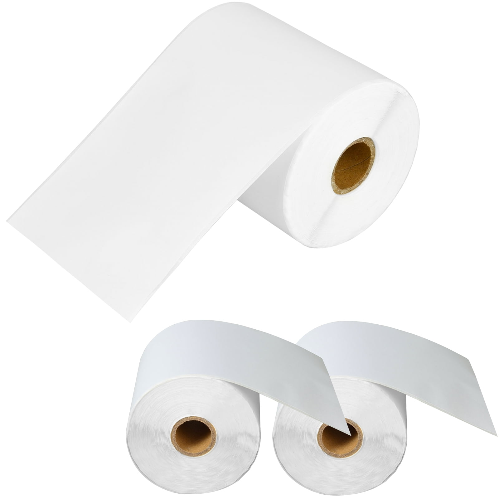 GREENCYCLE 3 Roll White Continuous Paper Label Mobile Solution Barcodes Tapes Compatible for Brother RDS01U2 4