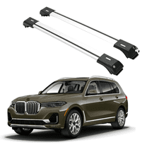 ERKUL Roof Rack Cross Bars for BMW X7 G07 2019-2025 | Aluminum Crossbars with Anti Theft Lock for Rooftop | Compatible with Raised Rails - Silver