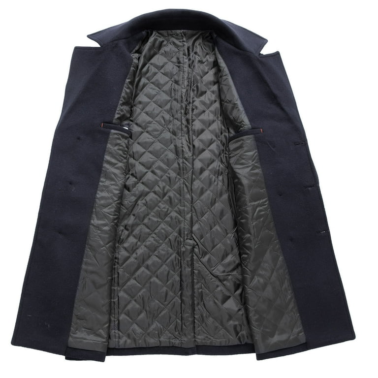 WQJNWEQ Mens 50%Wool,50%Polyester Outwear Jacket Winter WQJNWEQ Mens 50%Wool,50%Polyester Outwear Jacket Winter