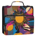 thumbnail image 5 of FORMRS Zipper Binder with Shoulder Strap 2-inch Ring 500 Sheet Capacity File Bag, Futuristic Circles, 5 of 5