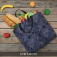 thumbnail image 6 of Japuie Watercolor Indigo Print Tote Bags, Shoulder Bag with Zipper Closure, Top Handle Handbag,Shopping Bags,Travel Shoulder Bag ,Suitable for Gym Shopping, Work, and School, 6 of 6