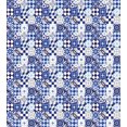 thumbnail image 3 of Antique Duvet Cover Set, Vintage Patchwork Inspired Mosaic Tile Pattern Traditional Classic Design, Decorative 2 Piece Bedding Set with 1 Pillow Shams, Twin Size, Blue Navy Blue White, by Ambesonne, 3 of 3