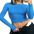 thumbnail image 1 of Blouse Mode Urbaine à Manches Longues Unie pour Femmes, 1 of 6