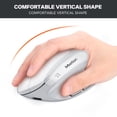 thumbnail image 5 of Meetion Director-C Ergonomic Split Keyboard & Vertical Mouse, White Gray, Rechargeable Wireless for PC/Mac, 5 of 9