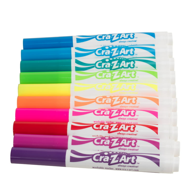 Cra-Z-Art Bold & Brites Multicolor Super Washable Markers, 10