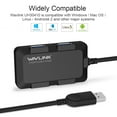 thumbnail image 4 of Wavlink 4-Port USB 3.0 Hub, High Speed Data Transfer Rate up to 5Gbps, Portable Data Hub for PC, Laptop, MacBook, Tablet, 4 of 9