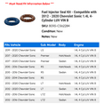 thumbnail image 2 of Fuel Injector Seal Kit - Compatible with 2012 - 2020 Chevrolet Sonic 1.4L 4-Cylinder LUV VIN B - AC Delco, 2 of 2