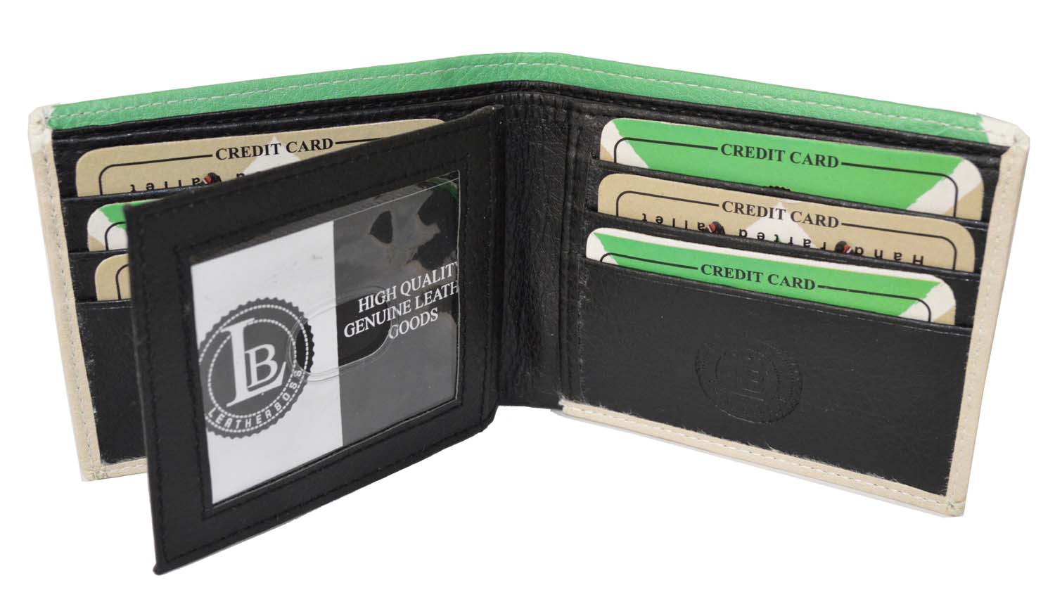 Leatherboss Men Printed Baseball Bat Bifold Card Holder Wallet With Gift Box - image 3 of 7