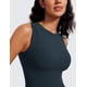 thumbnail image 4 of Musculosa CRZ YOGA de canalé con cuello alto sin mangas azul marino M, 4 of 5